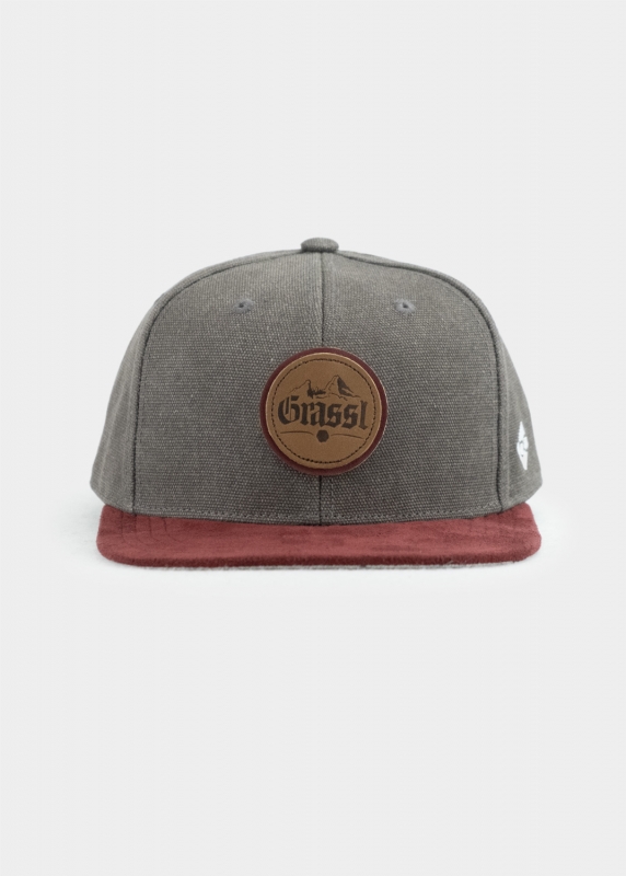 Cap "Grassl" - dunkelgrau (Snapback)